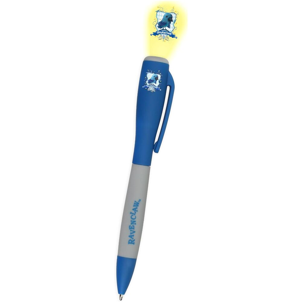 Bolígrafo azul y gris Ravenclaw de Harry Potter con clip lateral - 2