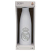 Botella térmica blanca del Real Madrid de acero inoxidable de 500 ml