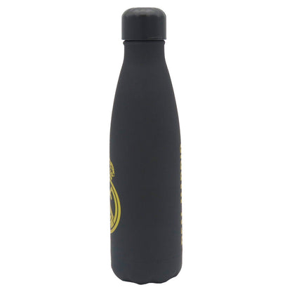 Botella negra de acero inoxidable Real Madrid de 500 ml con escudo amarillo - 4