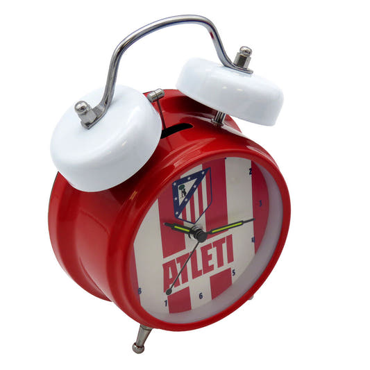Despertador analógico rojo y blanco del Atlético de Madrid - 2