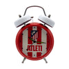 Despertador analógico rojo y blanco del Atlético de Madrid