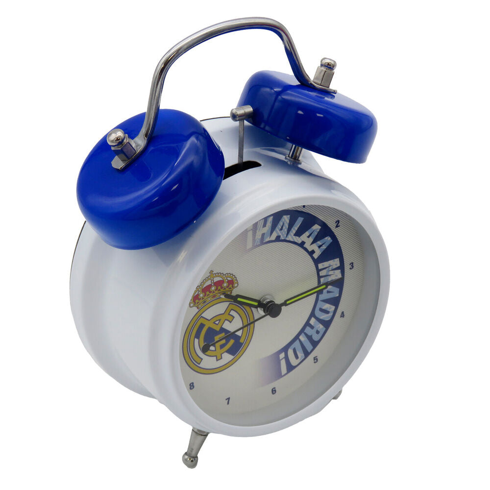 Despertador musical del Real Madrid con doble campana azul - 2