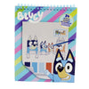 Cuaderno coloreable Bluey con 24 hojas y encuadernación de espiral