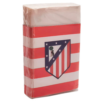 Set de papelería del Atlético de Madrid con portatodo y accesorios rojiblancos - 4