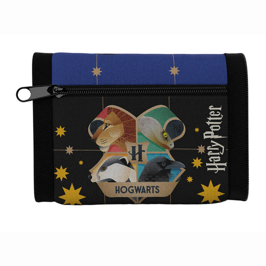 Set de cartera azul de Harry Potter con diseño de Hedwig y llavero de rubber - 3
