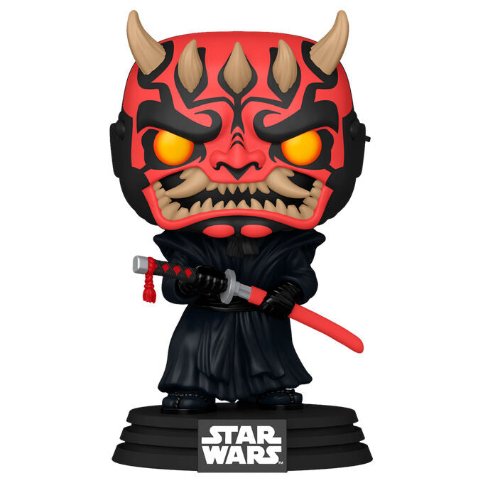 Figura FUNKO POP! de Darth Maul con sable de luz rojo