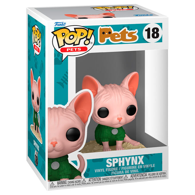Figura Funko POP! Pets Sphynx con jersey verde - 2