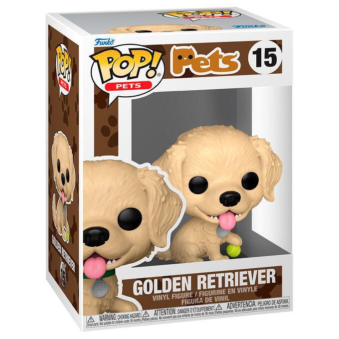 Figura Funko POP! Pets Golden Retriever con collar y pelota - 2