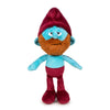 Peluche Ken de Los Pitufos con barba naranja y gorro granate