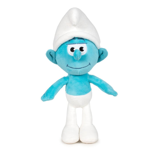 Peluche azul del Pitufo con gorro blanco de Los Pitufos
