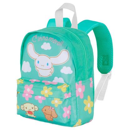 Mochila infantil turquesa de Cinnamoroll con bolsillo frontal