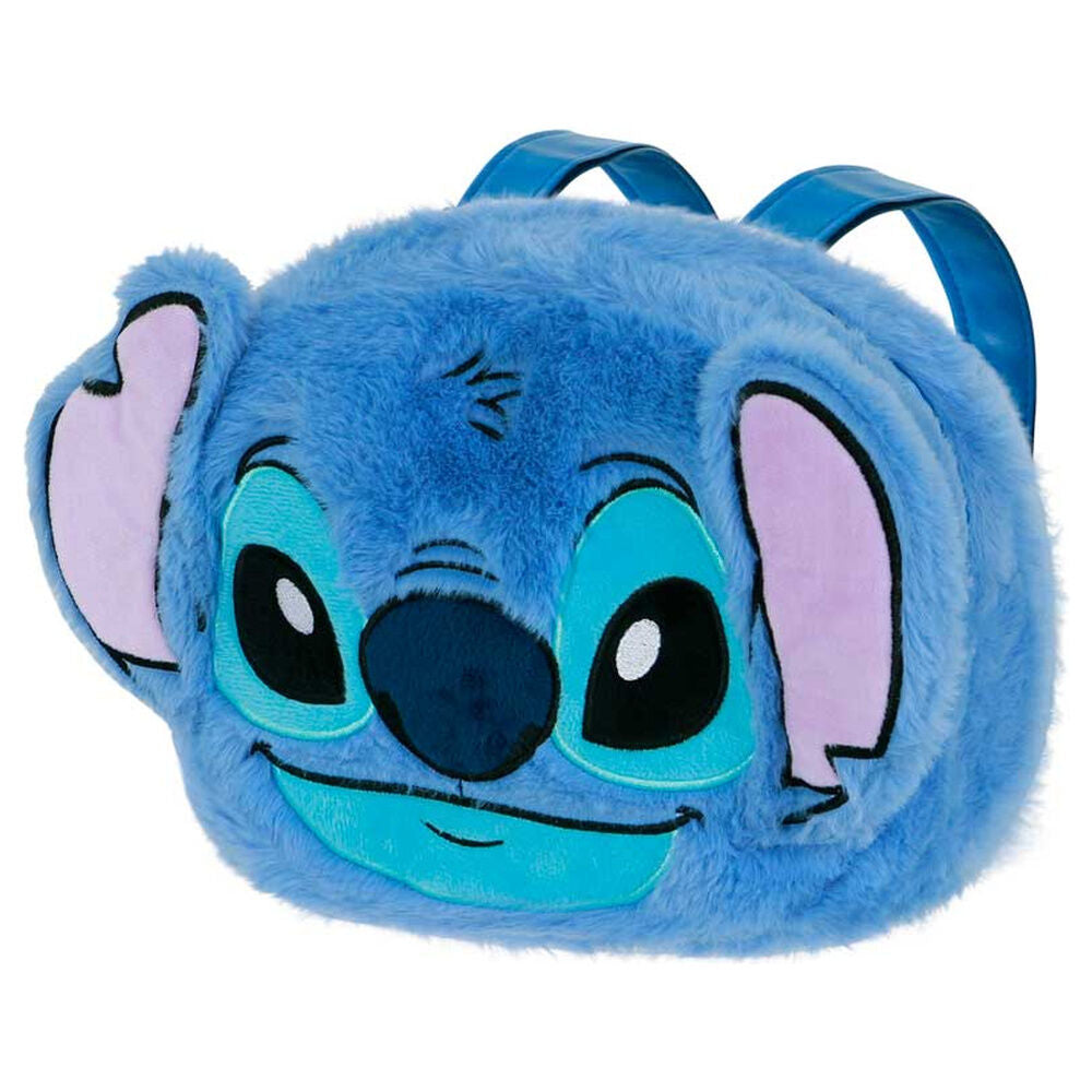Mochila de peluche azul con el rostro de Stitch Disney