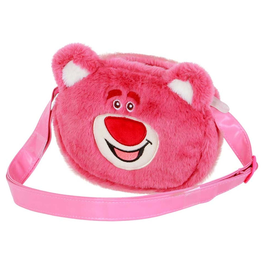 Bolso rosa de peluche con el rostro de Lotso de Toy Story