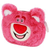 Monedero de peluche rosa con el rostro de Lotso de Toy Story