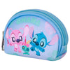 Monedero azul de Stitch Disney con cremallera y personajes