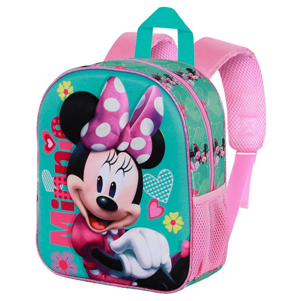 Mochila 3D turquesa y rosa de Minnie Disney