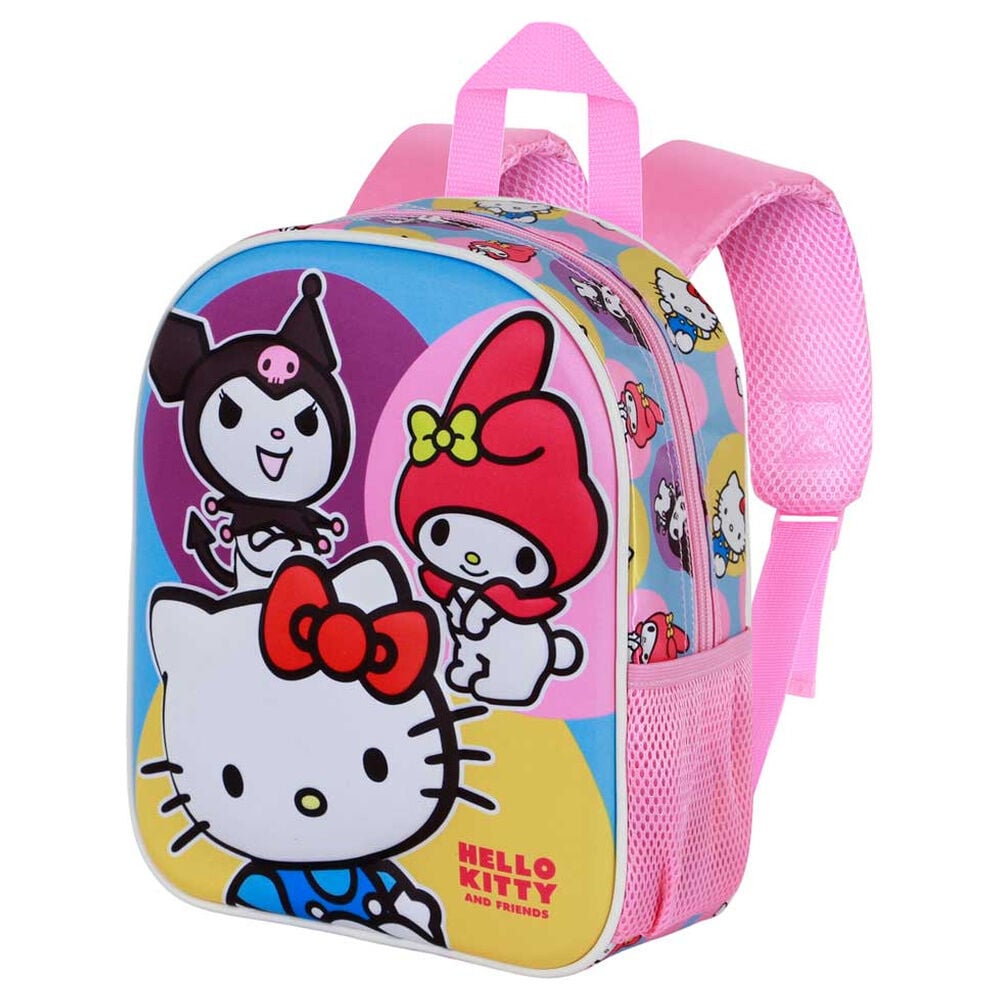 Mochila 3D Hello Kitty and Friends con Hello Kitty, My Melody y Kuromi