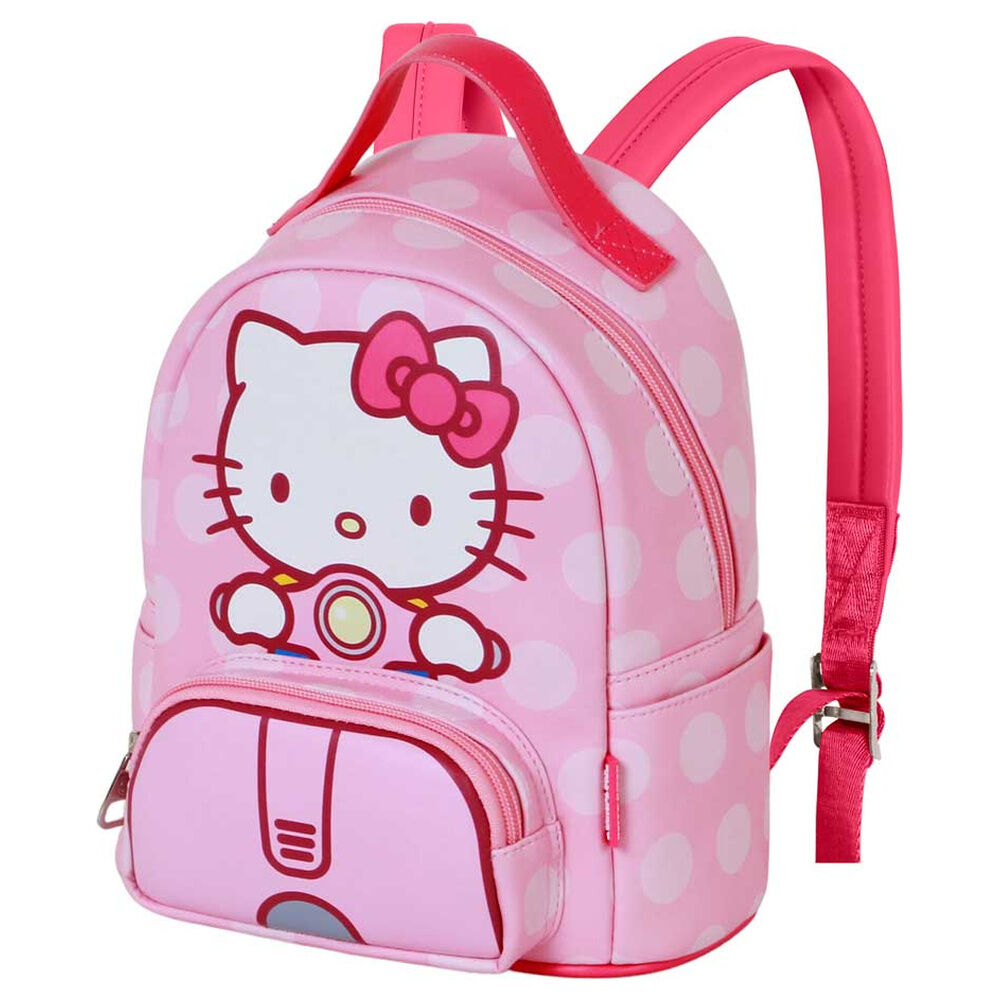 Mochila rosa Hello Kitty Moto con lunares blancos