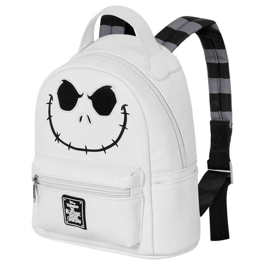 Mochila blanca de Jack Skellington de Pesadilla antes de Navidad