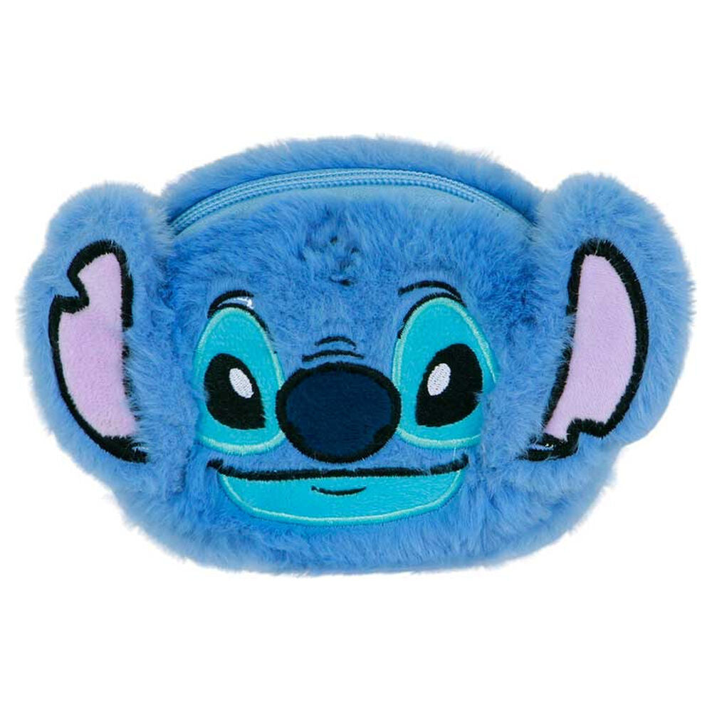 Monedero de peluche azul con rostro de Stitch Disney - 2
