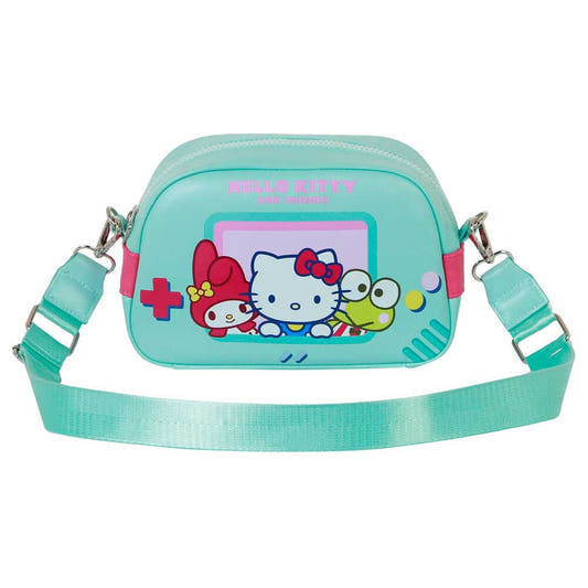 Bolso bandolera turquesa Hello Kitty and Friends con correa larga - 2
