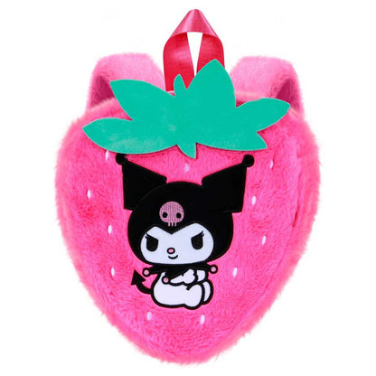 Mochila rosa con forma de fresa y Kuromi - 2
