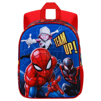 Mochila 3D azul y roja de Spider-Man Marvel con diseño Team Up - 2