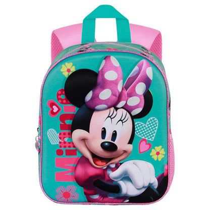 Mochila 3D turquesa y rosa de Minnie Disney - 2