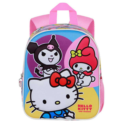 Mochila 3D Hello Kitty and Friends con Hello Kitty, My Melody y Kuromi - 2