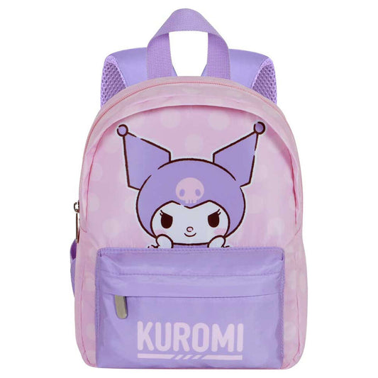 Mochila rosa y lila de Kuromi con bolsillo delantero - 2