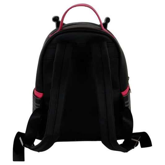 Mochila negra y fucsia Skull Kuromi con bolsillo frontal - 3