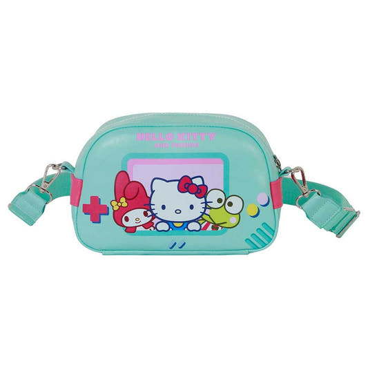 Bolso bandolera turquesa Hello Kitty and Friends con correa larga - 3