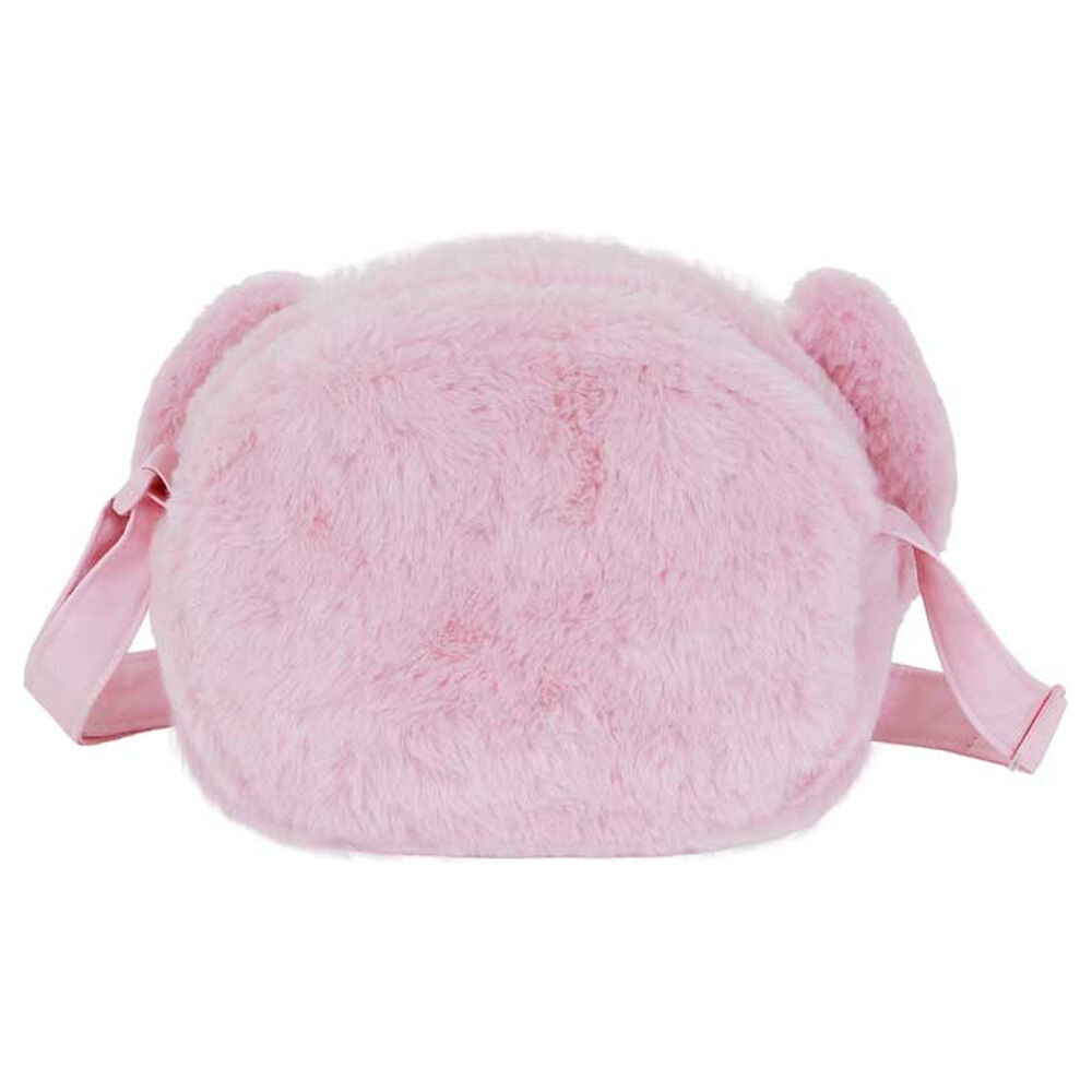 Bolso de peluche rosa de Angel Stitch Disney con correa - 3
