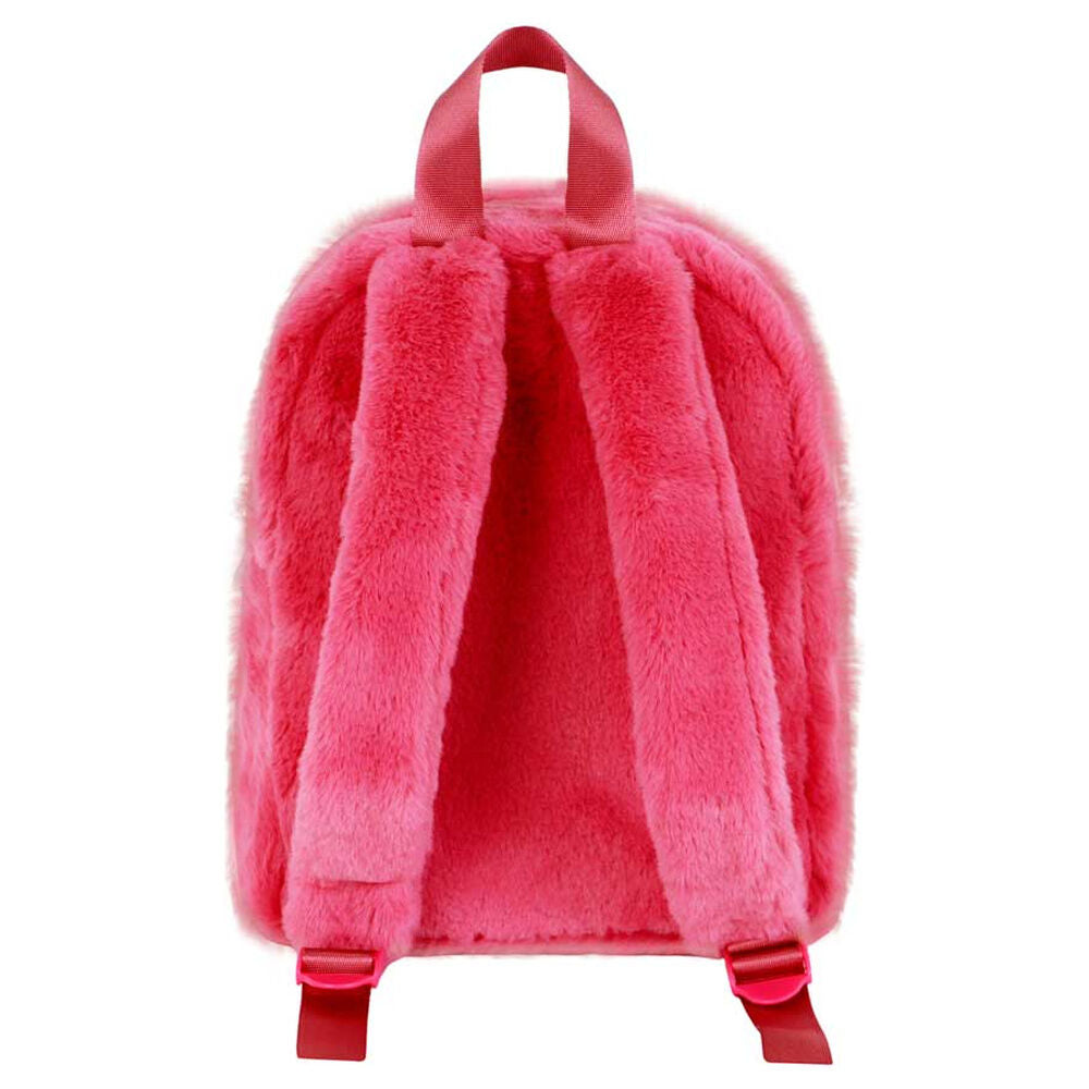 Mochila rosa de peluche de Lotso con una fresa - 3