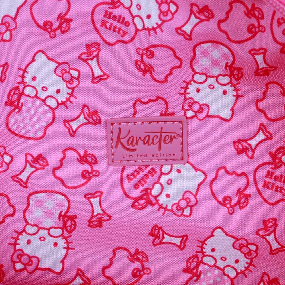 Bolso de peluche rosa con forma de fresa y diseño de Hello Kitty - 4