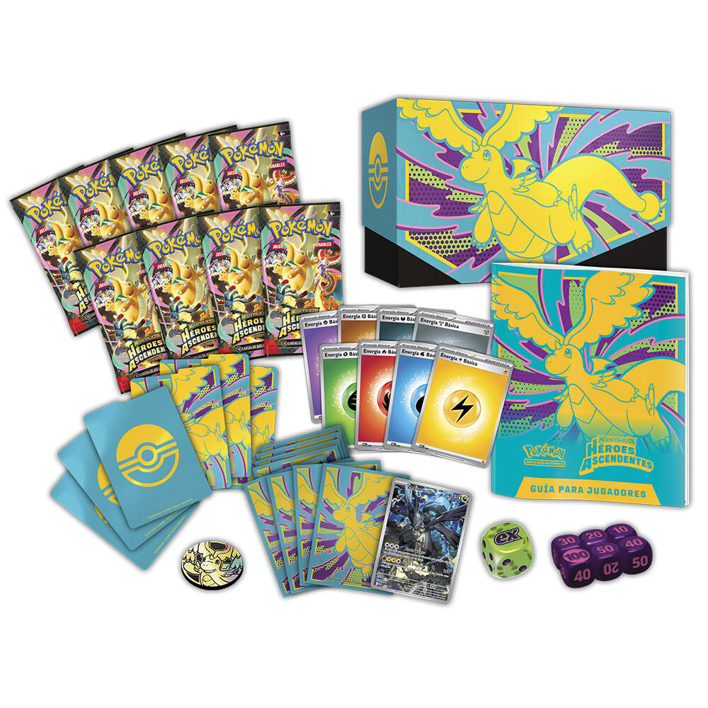 Estuche de Entrenador Élite Pokémon Héroes Ascendentes con diseño multicolor - 3