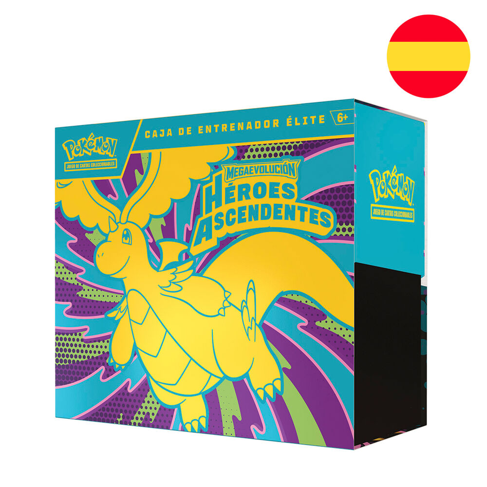 Estuche de Entrenador Élite Pokémon Héroes Ascendentes con diseño multicolor