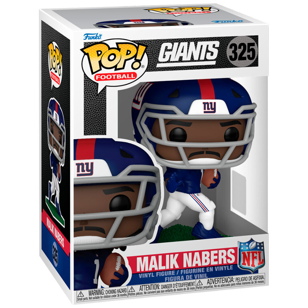 Figura Funko POP! de Malik Nabers con uniforme de New York Giants