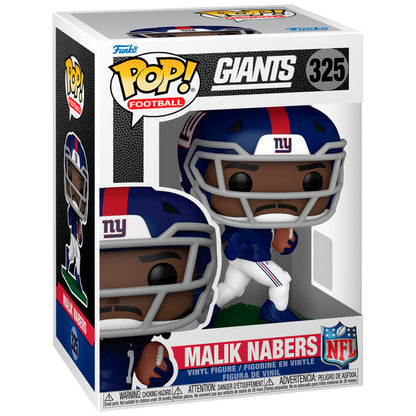 Figura Funko POP! de Malik Nabers con uniforme de New York Giants