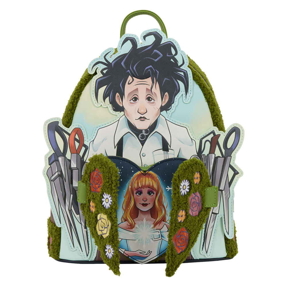 Mochila Loungefly de Eduardo Manos Tijeras con corazón floral - 4
