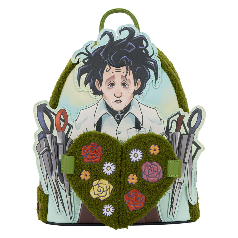 Mochila Loungefly de Eduardo Manos Tijeras con corazón floral