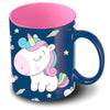 Taza Sweety Oh My Pop! de cerámica azul con unicornio