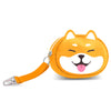 Monedero naranja Shiba Oh My Pop! con cremallera y clip metálico