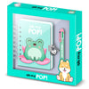 Set de diario Froggy Oh My Pop! con candado y bolígrafo de seis colores