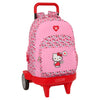 Trolley mochila rosa Hello Kitty SAFTA con ruedas