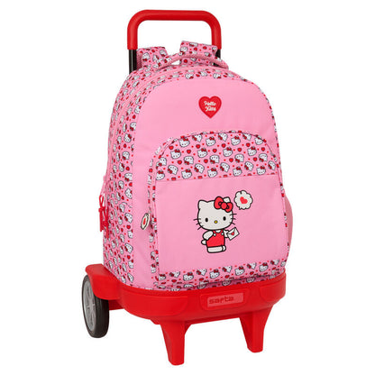 Trolley mochila rosa Hello Kitty SAFTA con ruedas