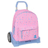 Trolley rosa Disney Stitch SAFTA con mochila extraíble y ruedas
