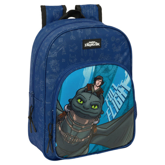 Mochila azul de Como entrenar a tu dragón con Hipo y Desdentao