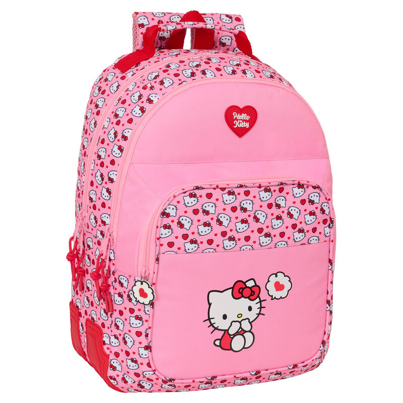 Mochila rosa SAFTA de Hello Kitty de 42 cm