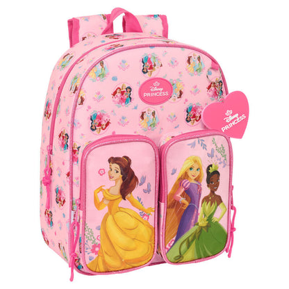 Mochila rosa Princesas Disney SAFTA de 34 cm